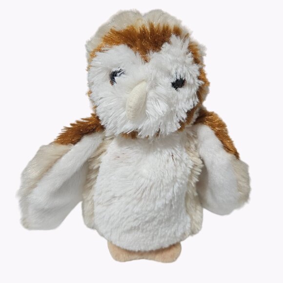 Douglas Cuddle Toy Barn Owl 7 inch Plush Bird Brown White Stuffed Animal - Picture 1 of 6